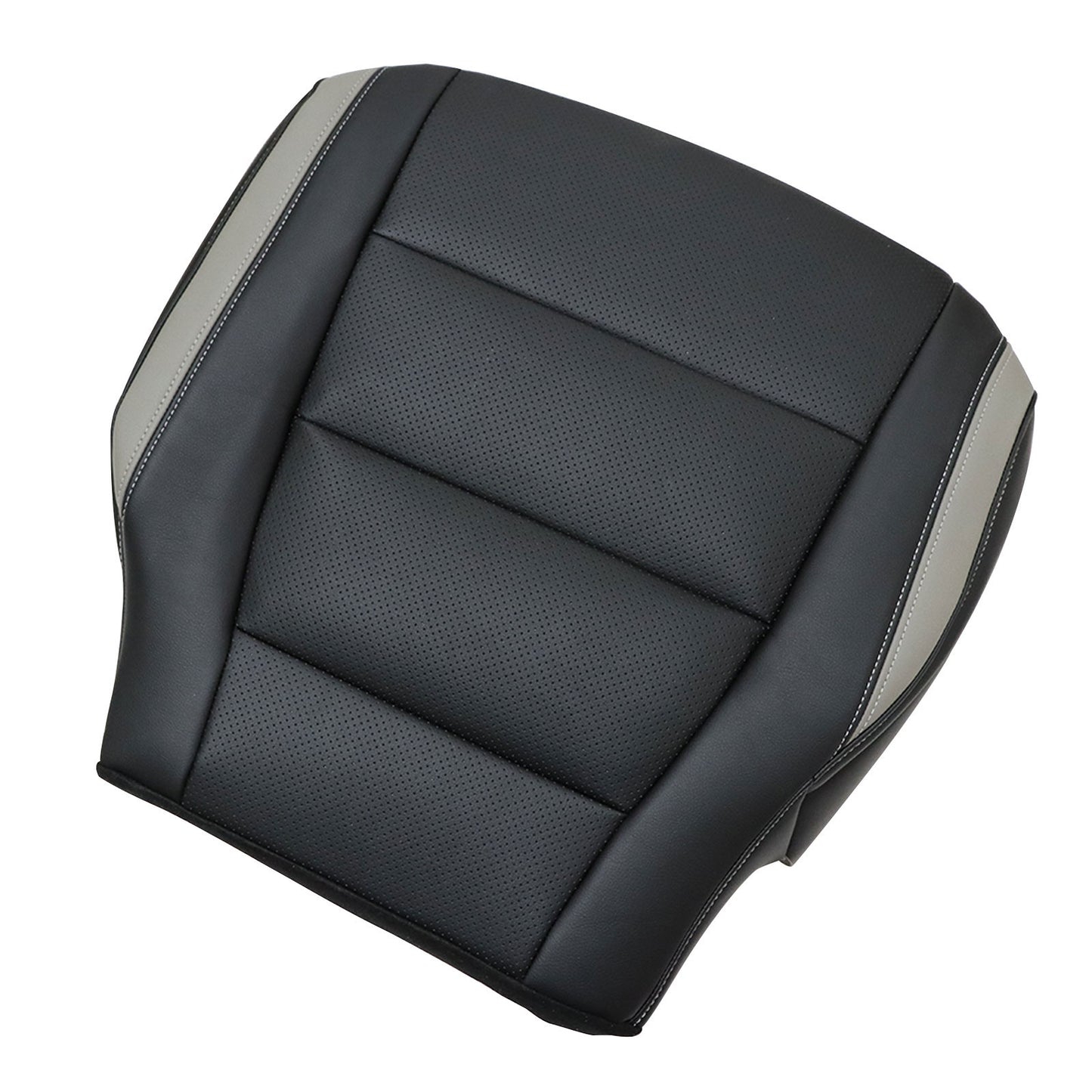 For 2017-2020 Ford F150 Driver Bottom Perforated Leather Seat Cover Black