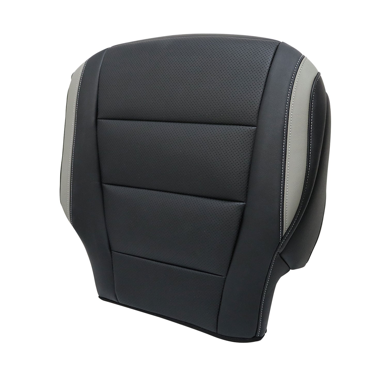For 2017-2020 Ford F150 Driver Bottom Perforated Leather Seat Cover Black