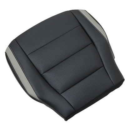 For 2017-2020 Ford F150 Driver Bottom Perforated Leather Seat Cover Black