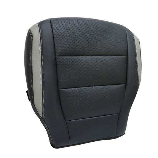 For 2017-2020 Ford F150 Driver Bottom Perforated Leather Seat Cover Black