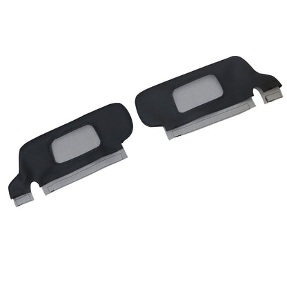 Pair For 1998 1999 2000 2001 Ford Mustang Sun Visor Leather Cover Repair Black