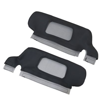 Pair For 1998 1999 2000 2001 Ford Mustang Sun Visor Leather Cover Repair Black