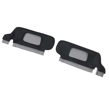 Pair For 1998 1999 2000 2001 Ford Mustang Sun Visor Leather Cover Repair Black