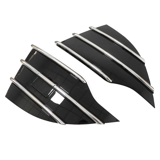Front Bumper Grille Grill Chrome Fog Light Lamp Kit Fits For Ford Escape 2013-16