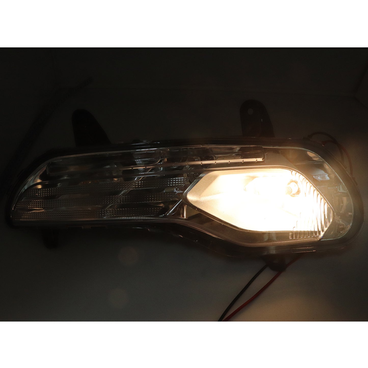 Front Bumper Grille Grill Chrome Fog Light Lamp Kit Fits For Ford Escape 2013-16