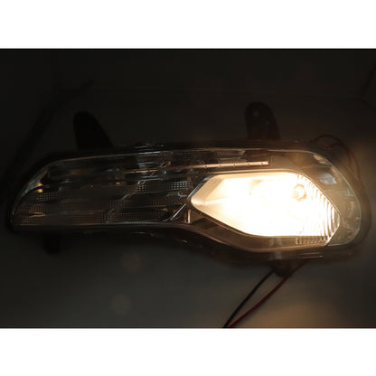Front Bumper Grille Grill Chrome Fog Light Lamp Kit Fits For Ford Escape 2013-16