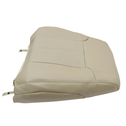 For 2013 2014 Ford F250 F350 Lariat Driver Top Synthetic Leather Seat Cover TAN