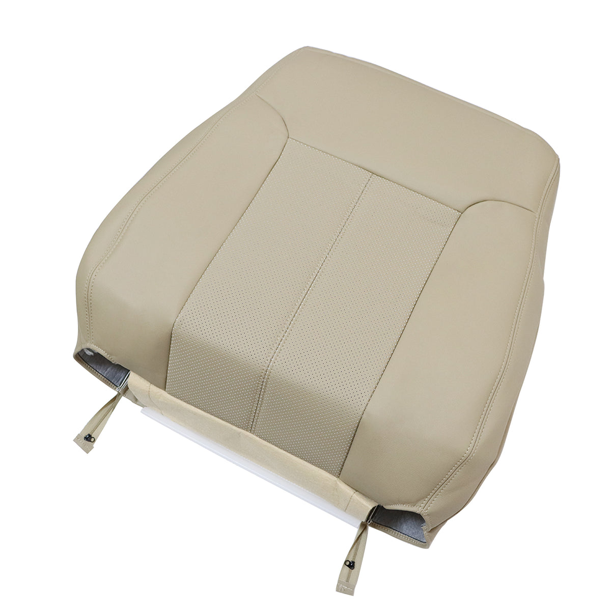 For 2013 2014 Ford F250 F350 Lariat Driver Top Synthetic Leather Seat Cover TAN