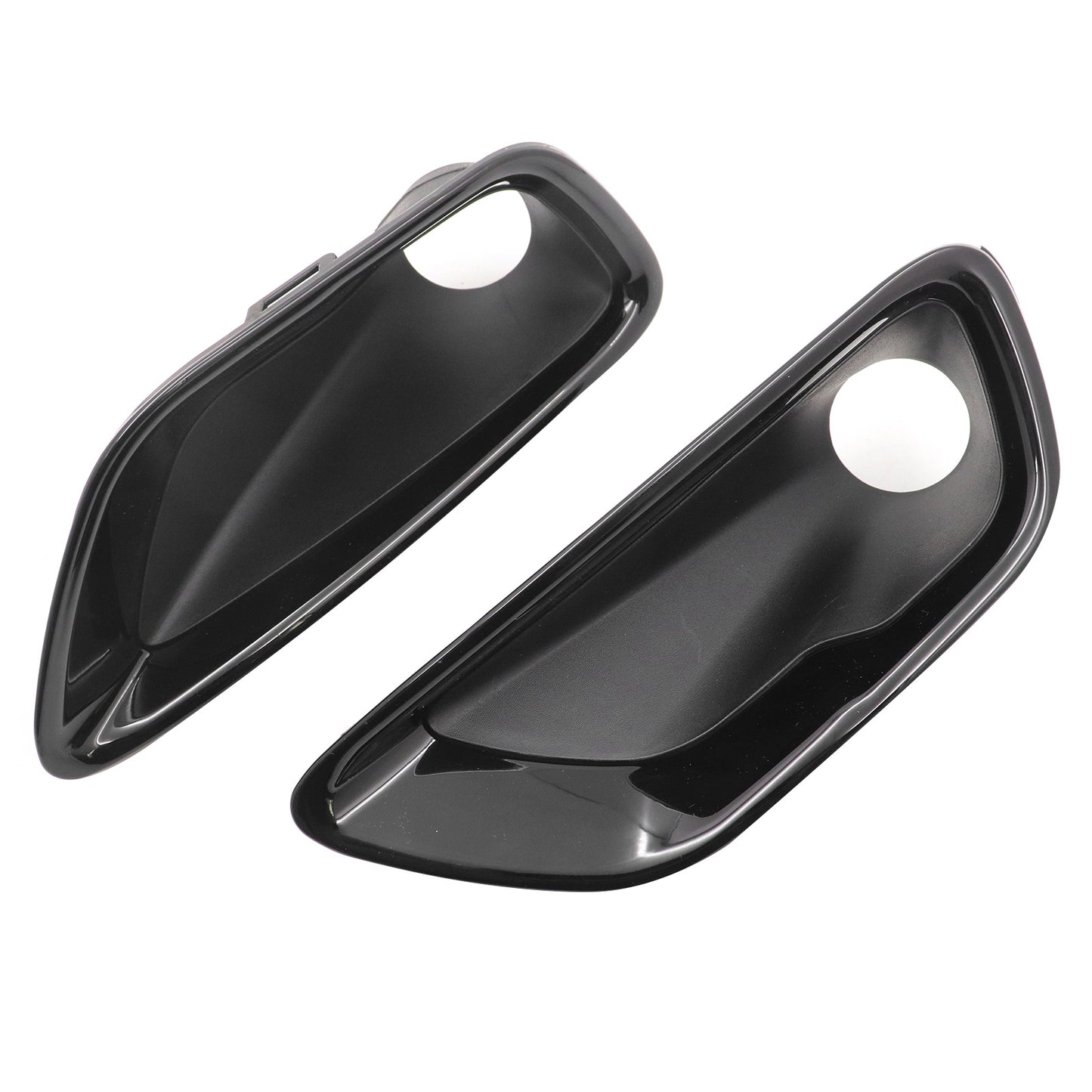 Left & Right Front Fog Lamp Covers Bezel Fits For Jeep Grand Cherokee 2017-2021