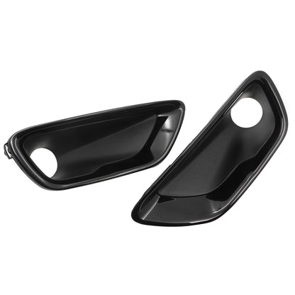 Left & Right Front Fog Lamp Covers Bezel Fits For Jeep Grand Cherokee 2017-2021