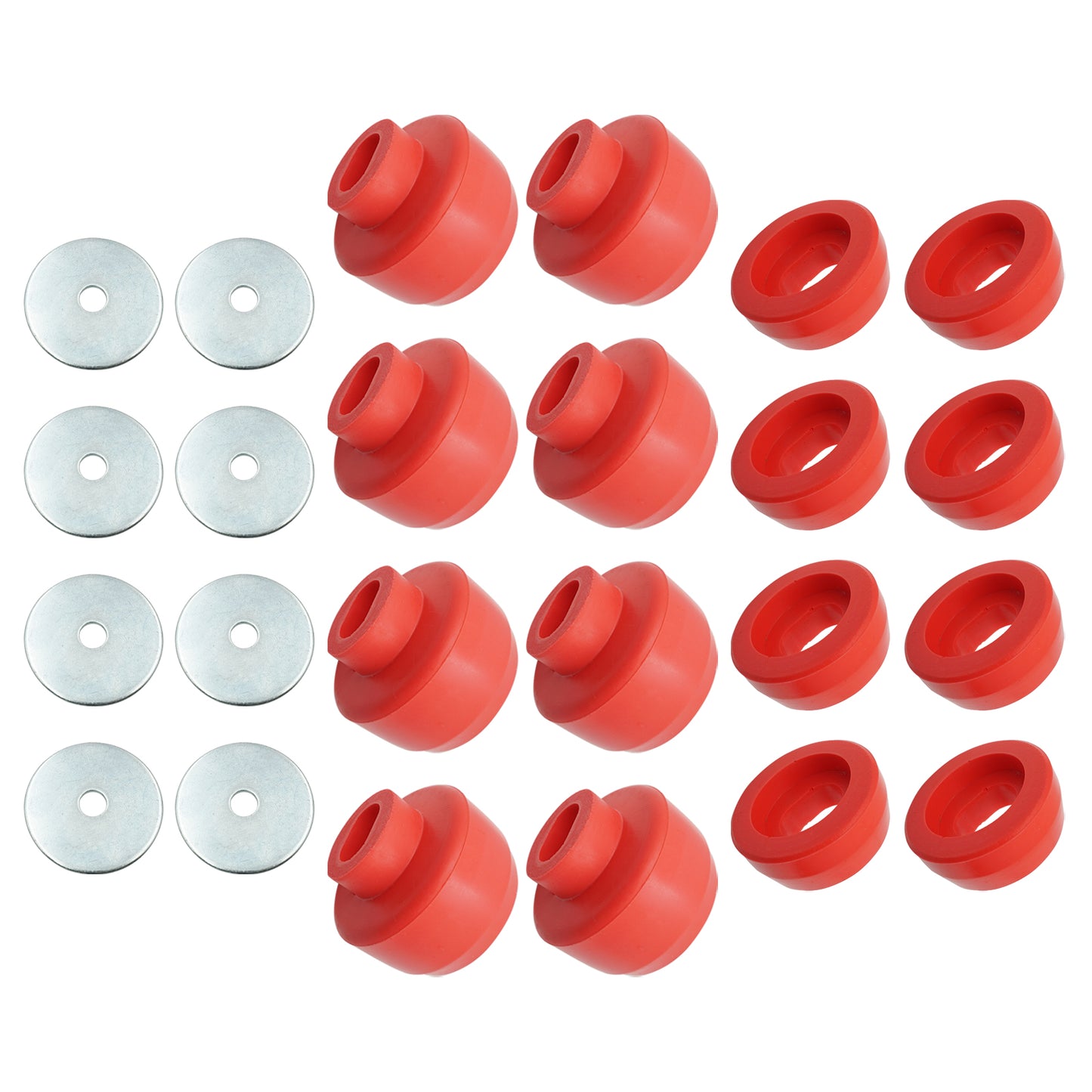 24Pcs For Chevy Silverado Sierra 2/4WD 1999-2014 Body and Cab Mount Bushing Kit
