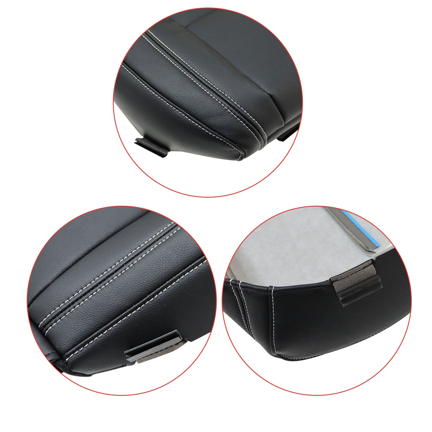New 2011-2021 Fits Jeep Grand Cherokee Driver Bottom Leather Seat Cover Black
