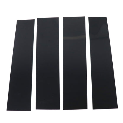For 15-2021 Ford F-150 4Pcs Glossy Black B Pillar Post Door Window Covers Trim