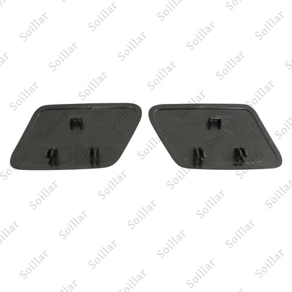 2Pcs For Volvo S60 2005-2009 Front Headlight Washer Cover Black Left+Right Side