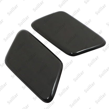 2Pcs For Volvo S60 2005-2009 Front Headlight Washer Cover Black Left+Right Side