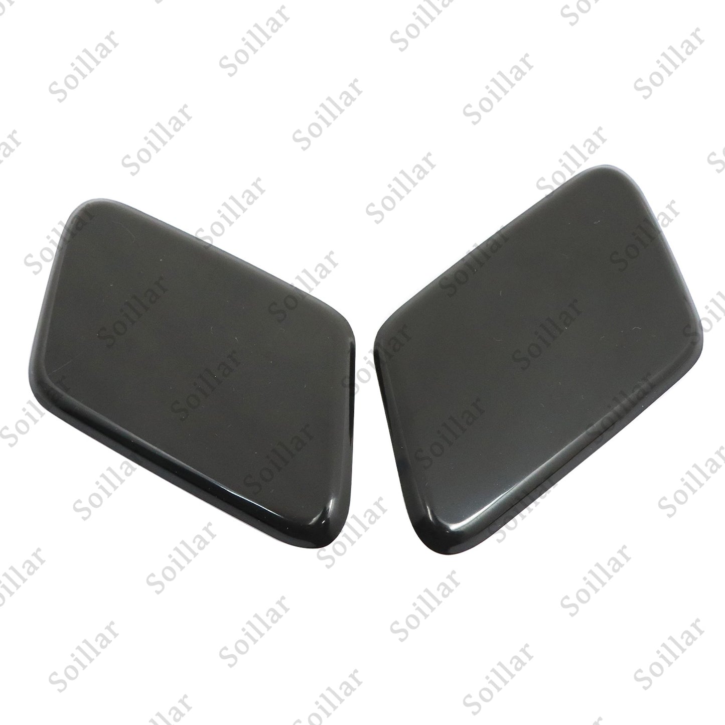 2Pcs For Volvo S60 2005-2009 Front Headlight Washer Cover Black Left+Right Side