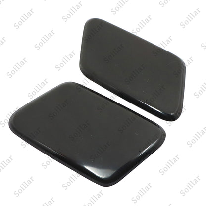 2Pcs For Volvo S60 2005-2009 Front Headlight Washer Cover Black Left+Right Side