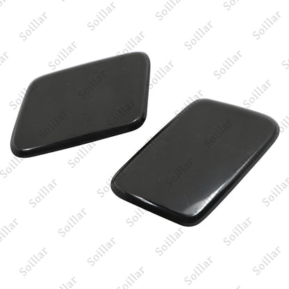 2Pcs For Volvo S60 2005-2009 Front Headlight Washer Cover Black Left+Right Side