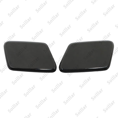 2Pcs For Volvo S60 2005-2009 Front Headlight Washer Cover Black Left+Right Side