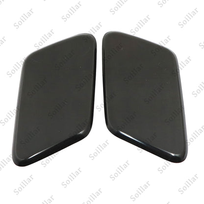 2Pcs For Volvo S60 2005-2009 Front Headlight Washer Cover Black Left+Right Side