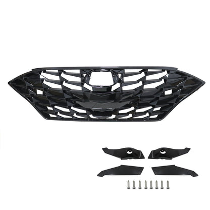 Fit Hyundai Sonata 2020-2022 Front Upper Grille 86350L0700 W/Sensor Hole