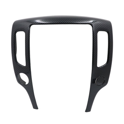 Central Control Navigation Frame Cover Trim Carbon Fiber Style For Nissan 370Z