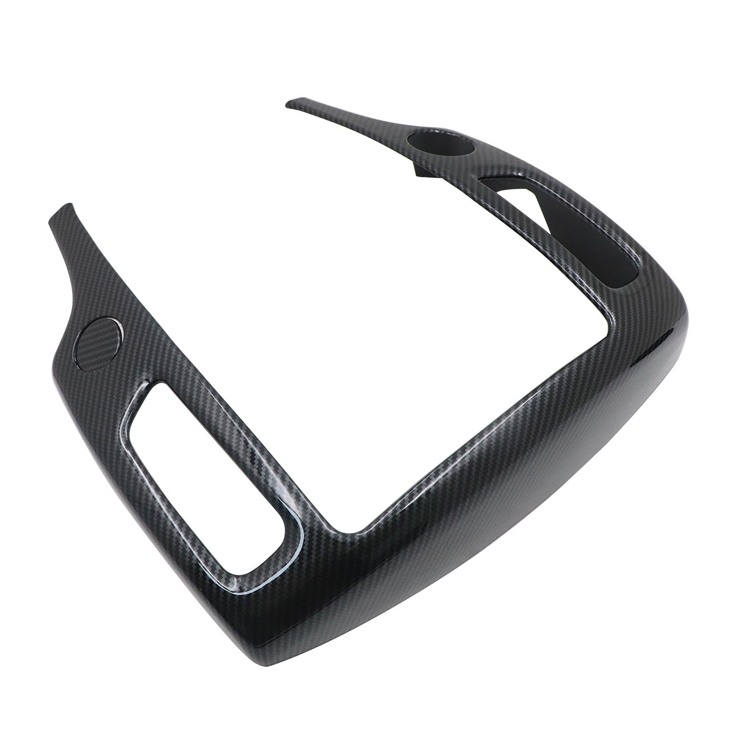 Central Control Navigation Frame Cover Trim Carbon Fiber Style For Nissan 370Z