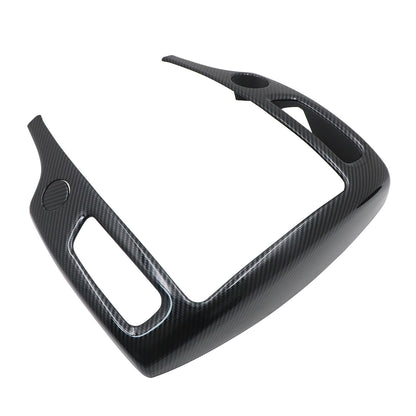 Central Control Navigation Frame Cover Trim Carbon Fiber Style For Nissan 370Z
