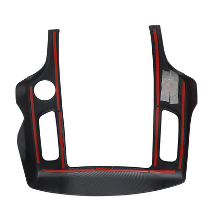 Central Control Navigation Frame Cover Trim Carbon Fiber Style For Nissan 370Z