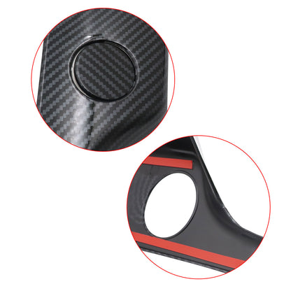 Central Control Navigation Frame Cover Trim Carbon Fiber Style For Nissan 370Z