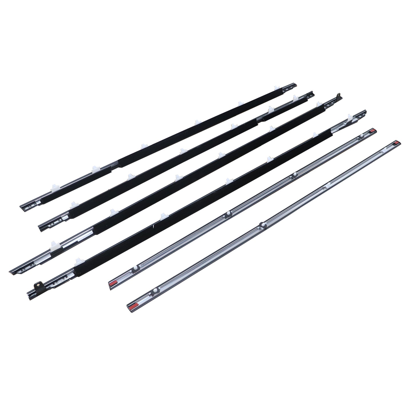 For Toyota Land Cruiser Lexus LX450 1991-97 Front Rear Door Belt Moulding Chrome
