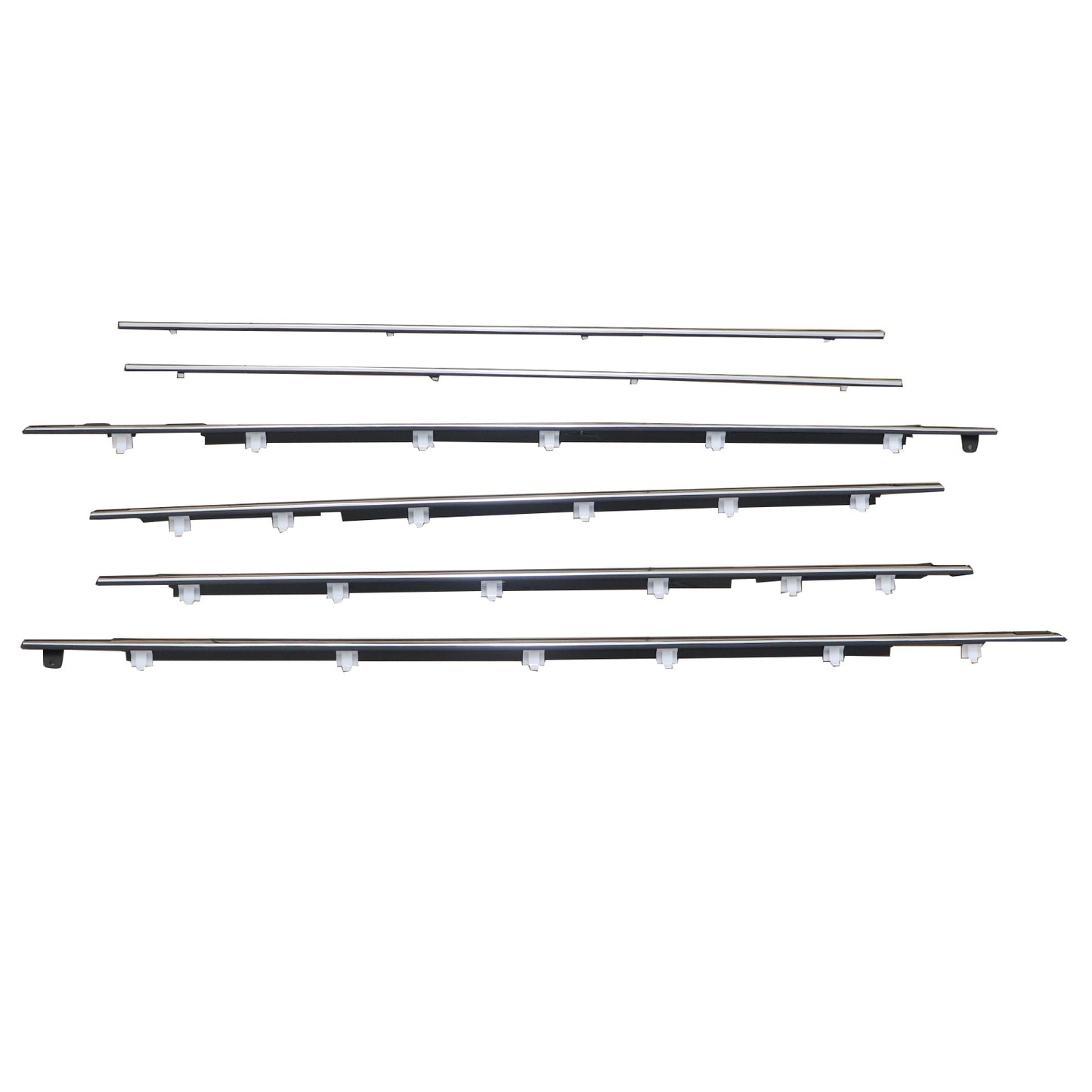 For Toyota Land Cruiser Lexus LX450 1991-97 Front Rear Door Belt Moulding Chrome