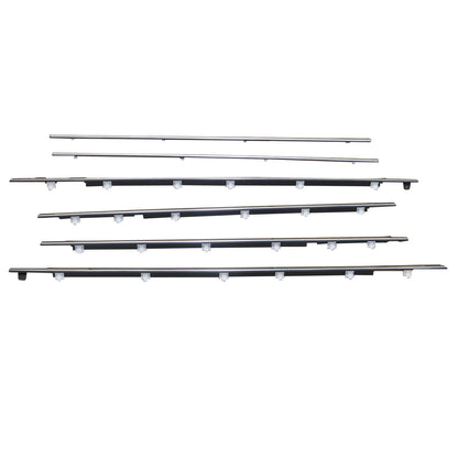 For Toyota Land Cruiser Lexus LX450 1991-97 Front Rear Door Belt Moulding Chrome