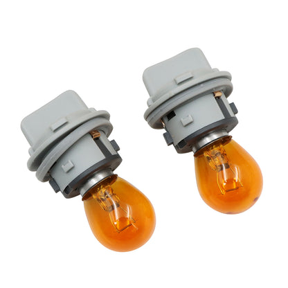 Set Front Turn Signal Lamp Light Bulb w/ Socket For Hyundai Genesis 2009-2013