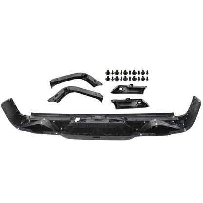 Brand New Fit RAM 1500 19-24 +Dual Exhaust +Park Assist Holes Rear Step Bumper