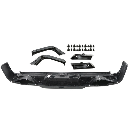 Brand New Fit RAM 1500 19-24 +Dual Exhaust +Park Assist Holes Rear Step Bumper