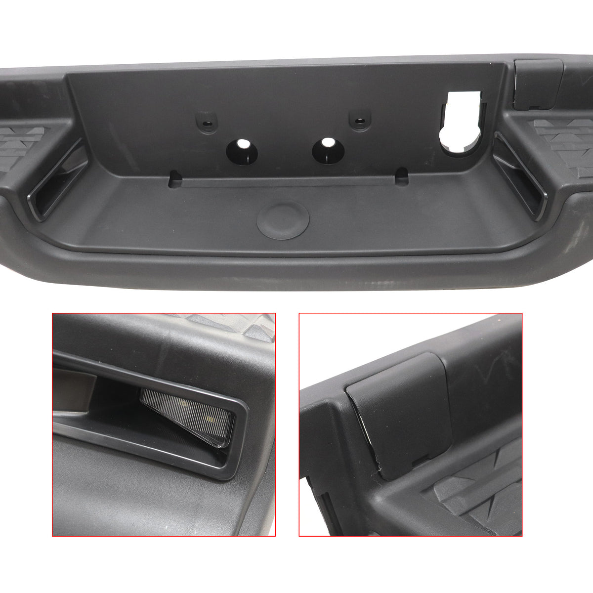 Brand New Fit RAM 1500 19-24 +Dual Exhaust +Park Assist Holes Rear Step Bumper