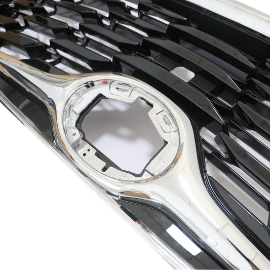 Fits For 2020-2022 Toyota Highlander Front Bumper Upper Grille Chrome Trim Grill