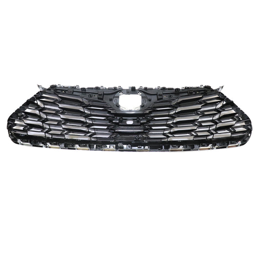 Fits For 2020-2022 Toyota Highlander Front Bumper Upper Grille Chrome Trim Grill