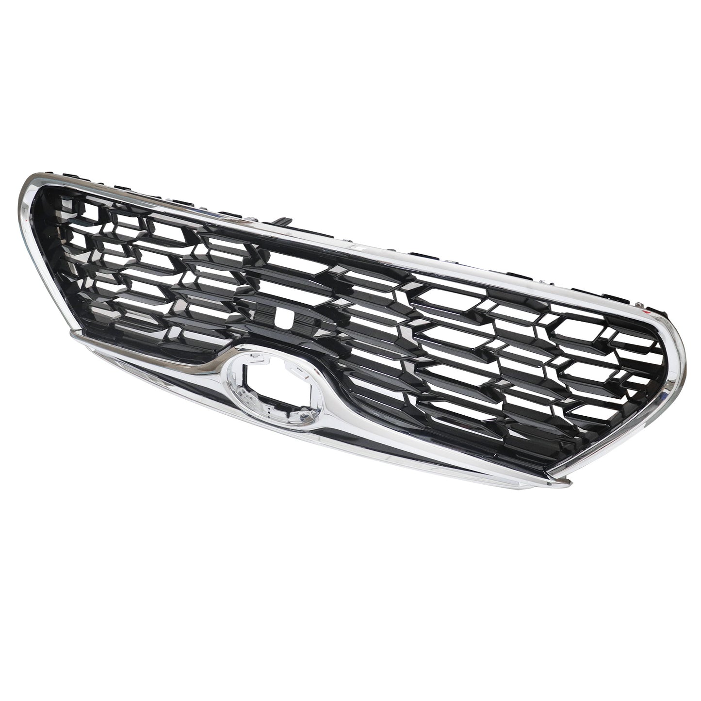 Fits For 2020-2022 Toyota Highlander Front Bumper Upper Grille Chrome Trim Grill