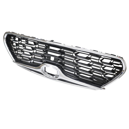 Fits For 2020-2022 Toyota Highlander Front Bumper Upper Grille Chrome Trim Grill
