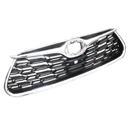 Fits For 2020-2022 Toyota Highlander Front Bumper Upper Grille Chrome Trim Grill