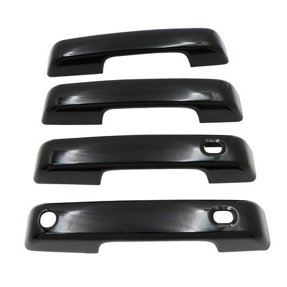 For Ford F250 F350 Super Duty 2023 2024 2025 Gloss Black Door Handle Covers