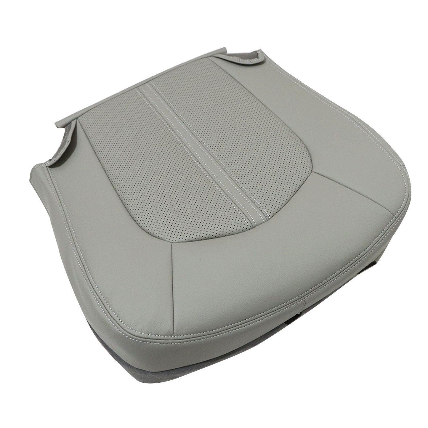 For Cadillac CTS 2008-2013 Passenger Bottom Replacement Leather Seat Cover Gray