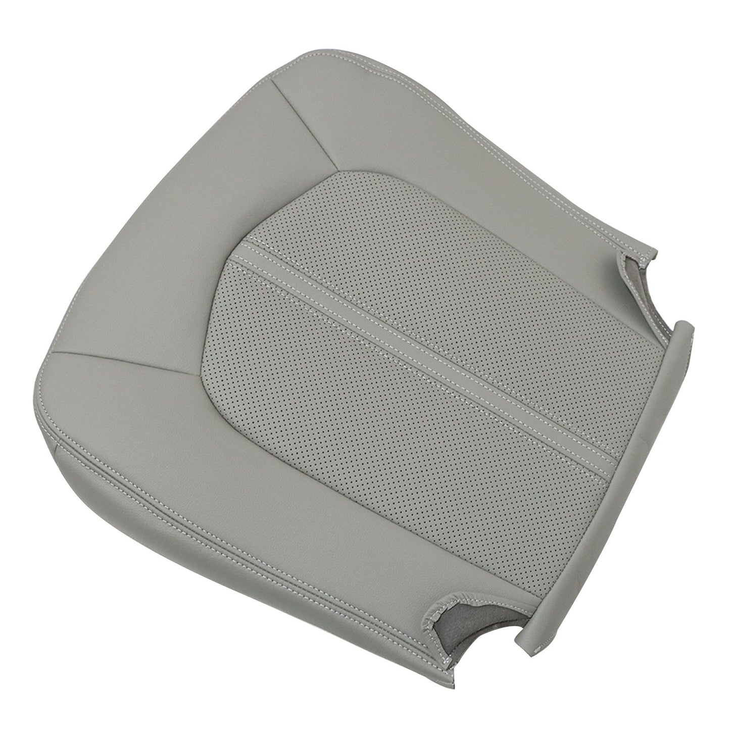 For Cadillac CTS 2008-2013 Passenger Bottom Replacement Leather Seat Cover Gray