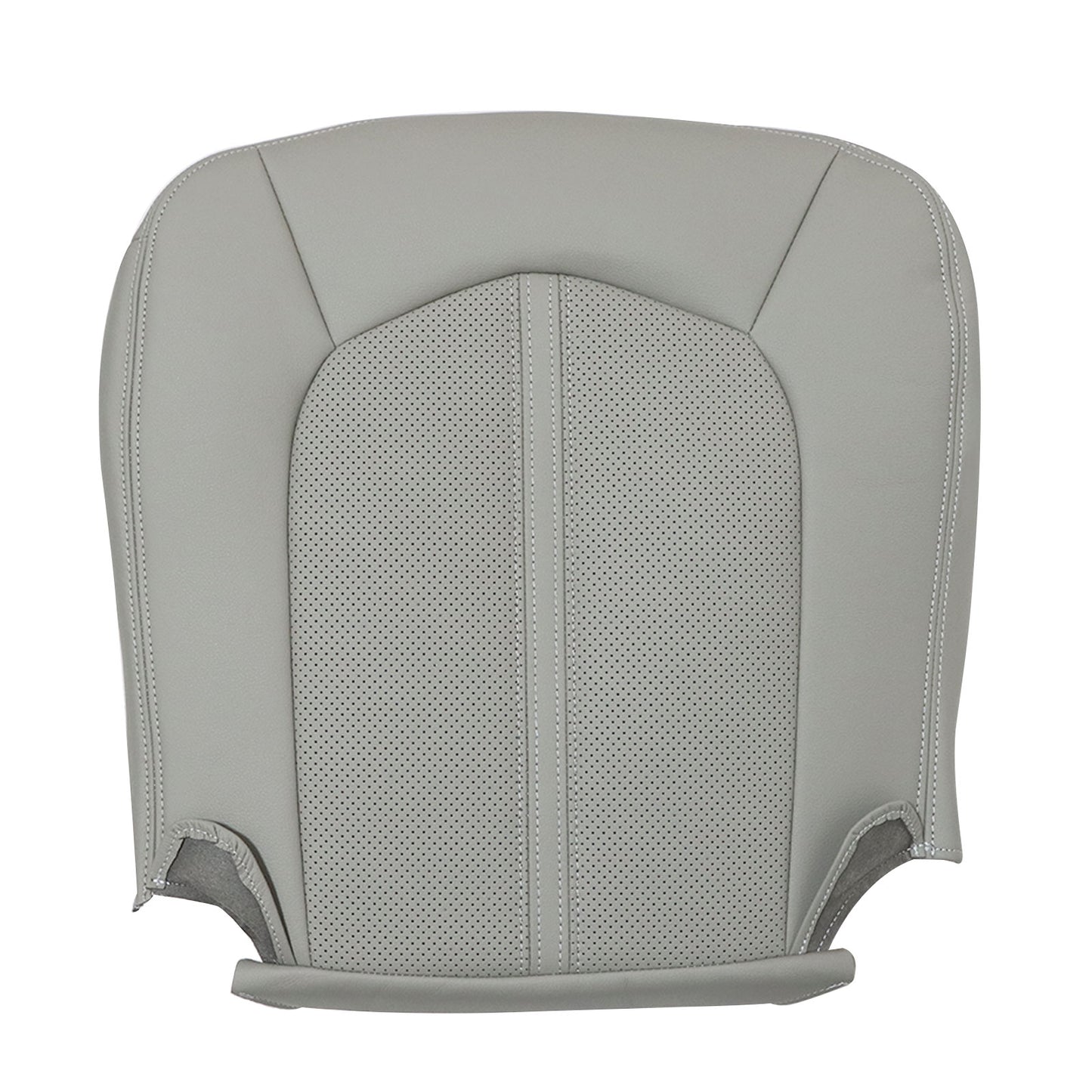 For Cadillac CTS 2008-2013 Passenger Bottom Replacement Leather Seat Cover Gray