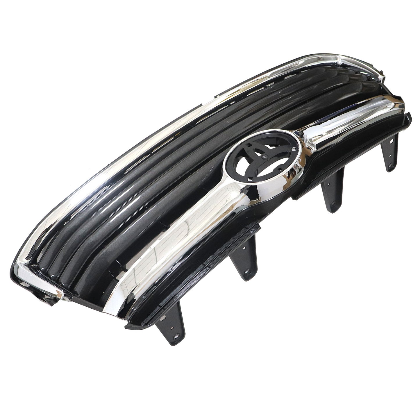 For 2014 2015 -16 Toyota Highlander Gloss Chrome Front Bumper Grille Replacement