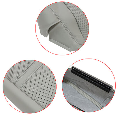 Driver Bottom Perforated Leather Seat Cover Gray Fit For 2010-2016 Cadillac SRX