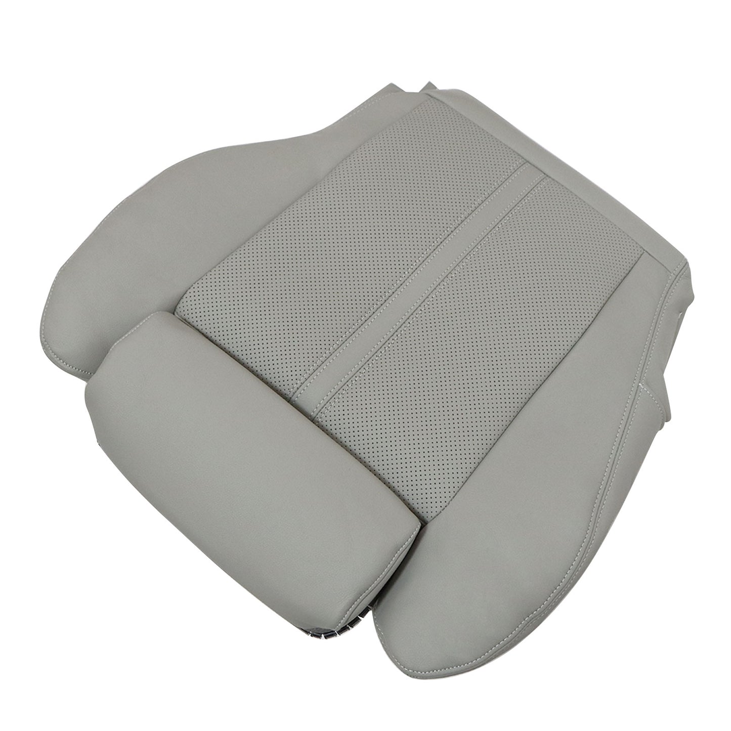 Driver Bottom Perforated Leather Seat Cover Gray Fit For 2010-2016 Cadillac SRX