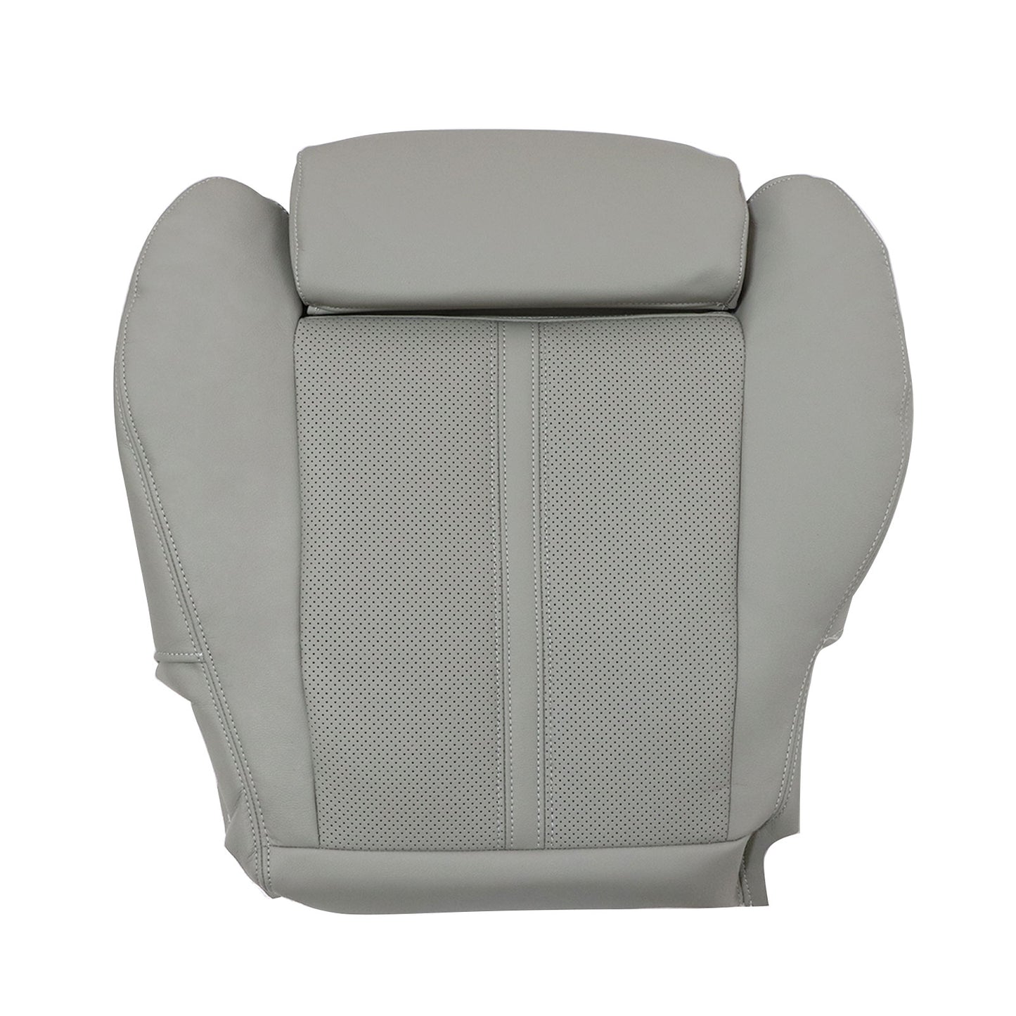 Driver Bottom Perforated Leather Seat Cover Gray Fit For 2010-2016 Cadillac SRX